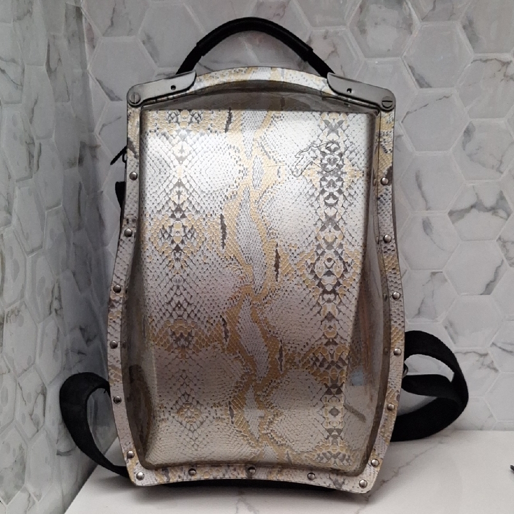Boblbee Scarabee Protective Hard Shell Mini Backpack Animal Print